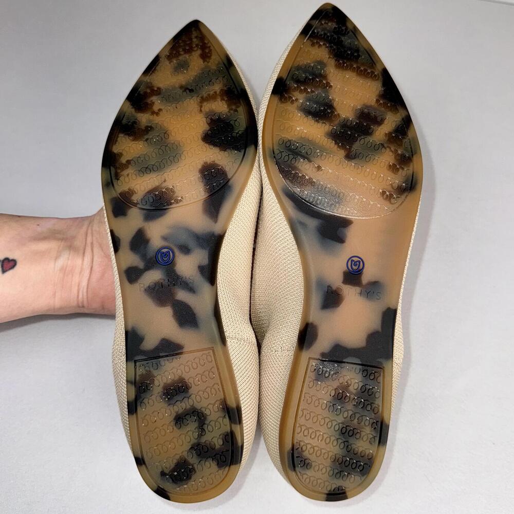 Rothy’s Khaki The Point II Slip-On Shoes Size 9.5 - Picture 5 of 7